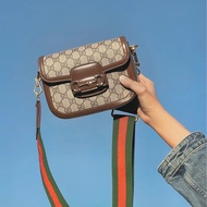 #GUCCI古馳1955馬銜扣老花Mini馬鞍復古時髦包🌼