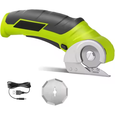 Cordless Electric Scissors, 4V Electric Mini Cutter, Carpet Cardboard Cutter Tool, Rotary Cutter for