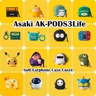 READY STOCKFor Asaki AK-PODS3Life Case Casing Soft Silicone Anime Cartoon Earphone Case Cover NO.2