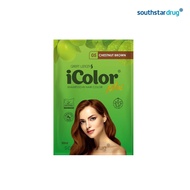 iColor Hair Dye Shampoo Chestnut Brown 30 ml