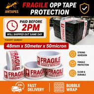 Fragile OPP Tape Protection 48mm x 50meter x 50micron Masking Tape / Packaging Tape