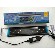 Deebow Aquarium Light (Black Shell and Blue/White Light - 6w) - D93 (For Aquarium 40-50cm)