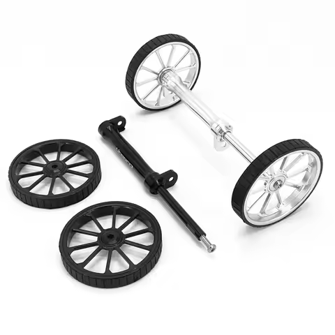 Folding Bike 100mm Easywheel Extension Rod for Brompton Birdy Rear Rack Easy Wheel Telescopic Bar Al
