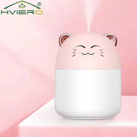 Smile Cat Humidifier DC 5V Office Small USB Home Desktop Atomizer Car Naughty Tiger 250 Ml Cute Toon