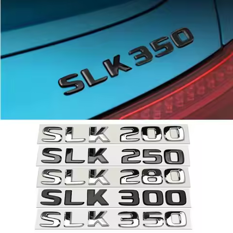 Car Trunk Letters Logo Emblem Badge Decals Sticker For Mercedes Benz SLK Class R170 R171 SLK63 SLK55
