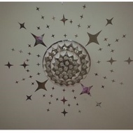 Stars Sky Mirror Sticker Wall Ceiling Room Decor Art Diy