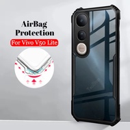 Vivo V50 Lite Armor Shockproof Casing For Vivo V50 Lite V50Lite V 50 PU Acrylic Phone Case VivoV50 L