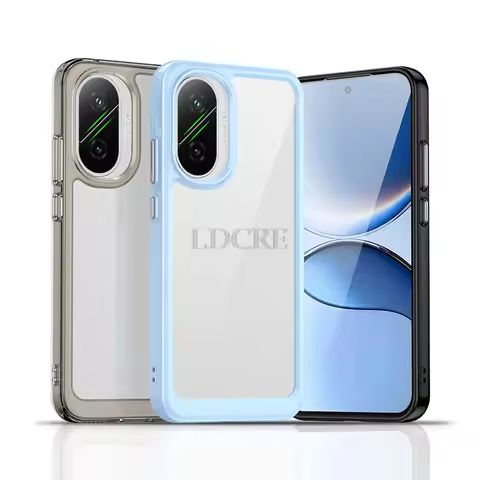 For Xiaomi Poco F7 5G Case Xiaomi Poco F7 Cover TPU Border Acrylic Backplane Protective Phone Cases 