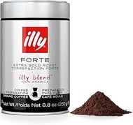 illy Drip Coffee - Ground Coffee - 100% Arabica Ground Coffee – Forte Extra Dark Roast - Notes of Da