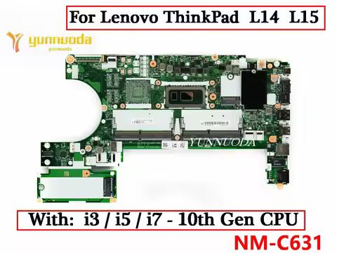 NM-C631 For Lenovo ThinkPad L14 L15 Laptop Motherboard With i3 i5 i7 10th Gen CPU 5B20W77429 5B20W77
