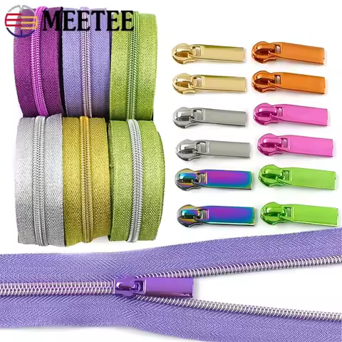 1-5Meters Sewing Zippers 5# Nylon Zipper Pull Slider Garment Bag Decorative Zip By Meters for Clothe