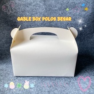 GABLE BOX GIFT PACK/ HAMPERS BOX WHITEIVORY 22x11x11cm