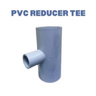 Grey PVC Fittings Pipe Connector Reducing Tee 15mm-50mm - Paip PVC