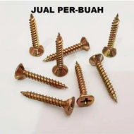 Per piece Kalsiboard Screw 6 x 1 1/4 inch Calsiboard Screw Calciboard Screwdriver Head Plus m6 x 1.2