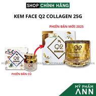 Kem Face Q2 Collagen Vip Vàng 25gr Phiên Bản Mới 2025 Chính Hãng - Dưỡng Trắng Da Chống Lão Hoá