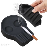 「 Party Store 」 Skull Ashtray Silicone Durable Ashtray Cigar Cigarette Holder Office Living Room Creative Desktop Decoration Smoking Accessories