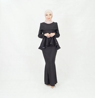 Baju kurung Nafiyah Peplum Fishtail Plain Women Dress- Ironless/Ready Stock/Murah/ Hot Item/Muslimah (PLUS SIZE)