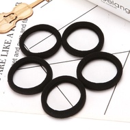 [SET 5] Basic black hair tie, super thick, super elastic D002