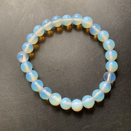 Opalite Stone Beads Bracelet Strand Milky White Healing Stones Opal Crystal Bracelet Stone Craft Han
