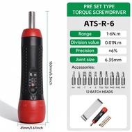 ALIYIQI Professional 1/4 Adjustable Torque Driver Set 10 Bits ForScrewdriver 6% Car Repair Bike Tool