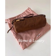 Exclusive Channel Samuel miumiu Small Cylinder Bag Pen Holder Bag Handbag Handbag