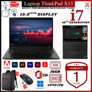 Core i7 10th Gen – Lenovo ThinkPad X13 | 16GB RAM | 512GB SSD | 13.3” FHD | Ultra Slim Business Lapt