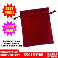 [6PCS] 9x12CM VELVET DRAWSTRING POUCH / BEG UNCANG BALDU