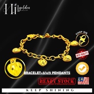 Solid Heart Bracelet 3/s 4 Seeds Not Easy to Fade Heart Pendant 8mm Width 6mm Length Adjustable 15-2