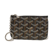 GOYARD Sena Nano Keyring Coin Purse Wallet, Excellent Condition, Herringbone Black Coin Case