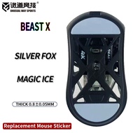【Latest Style】 Unusual Way Sports Mouse Skates Feet WLmouse Beast X Cambered Surface PTFE Anti Colla