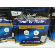 2In1 Excue Overnight Sanitary Panties 360° Lady Night Secure Excue