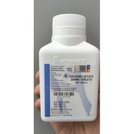 Sunward Calcium Lactate 300mg Tablet ( 500's )