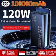 [CCC certification]120W 100000mAh Power Bank 4 Output 2 Input Fast Charging External Battery Powerba