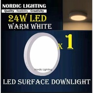 1 Bundle LED Surface Downlight White Frame Round 24w Surface downlight LED Panel Light (SDL-WF-24W-R