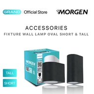 Morgen Wall Lamp Oval Grand Cover Black Fixture Wall Lamp MINIMALIST