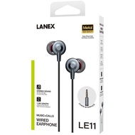 ORIGINALY LANEX LE11 3.5mm Metal Earphone  ➡️Dynamic stereo sound ➡️1.2m length