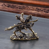 Guan Yu Animation Merchandise Pure Brass Ornaments Guan Gong Bronze Statue Riding Guan Gong Statue M