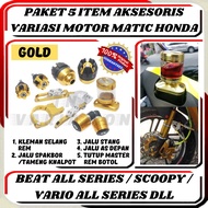 Package 5 Items Accessories Variation Motor Matic Honda Beat / Beat Fi / Vario 110 / Vario 125 / Scoopy