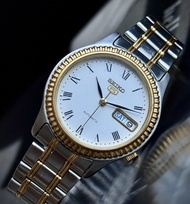 中古Vintage Seiko 精工5號Datejust自動腕錶，搭配復古三角坑紋錶圈