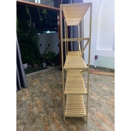 [MINOHI] [MOC DECOR] - Pine wood pallet cabinet, pine wood pallet shelf, easy to assemble and disass