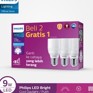PUTIH Philips Multipack MyCare Eyecomfort LED Bright 9W E27 6500K White Pay On Delivery