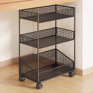 [48H Shipping] Under-desk storage rack with wheels, mobile trolley, multi-layer book storage cabinet