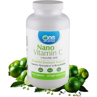 One Planet Nutrition Nano Vitamin C 250 mg Veggie Capsules (240 Servings), Ascorbic Acid from Lime E