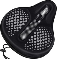 DAWAY Comfortable Bike Seat Cover - Extra Soft Gel & Foam Padded Exercise Bicycle Saddle Cushion Men