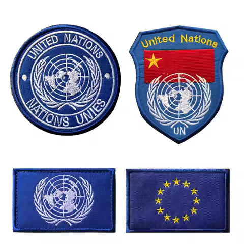 United Nations Embroidery Patch Iron On Patches On Clothes Embroidered Patches For Clothing Thermoad