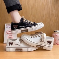 Korean Women's SNEAKERS, Cute TEDDY BEAR Women's Shoes