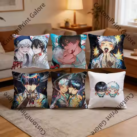 Yoshiki Hikaru S-Summer D-Died Pillow Cover Polyester Square Cushion Case 45 cm Decorative for Home 