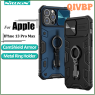 QIVBP Nillkin for iPhone 13 Pro Max Case,CamShield Armor Pro Ring Holder Camera Slider Heavy Protection Shockproof Back Cover VMZIP