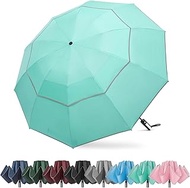G4Free 62 Inch Golf Umbrella Large Windproof Reverse Compact Travel Rain Umbrella 10 Ribs Double Can