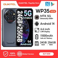 [LOCAL STOCK] OUKITEL WP35แอนดรอยด์14 GB 24GB + 256GB โทรศัพท์มือถือ6.6 ”FHD + 2.4K 60HZ หน้าจอ64MP 